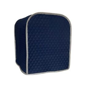 Quilted Navy Blue Coffee Espresso Maker Appliance Cover